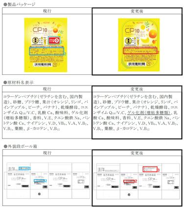 「「ブイ・クレスCP10ゼリー」ミックスフルーツ 一部表示変更のご案内」の関連画像