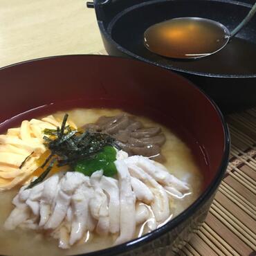 奄美の鶏粥　加世田病院（鹿児島県南さつま市）